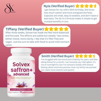 Solvex Saffron+ Advanced Supplements